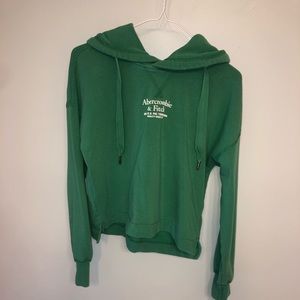 Abercrombie & Fitch Emerald Green Logo Hoodie